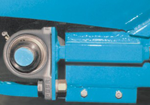 Close-up of Heavy-duty Shaft, Bearings, and Adjuster